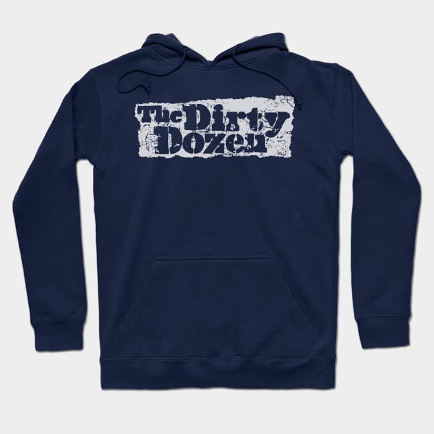 The Dirty Dozen logo (inverted white) Hoodie by GraphicGibbon